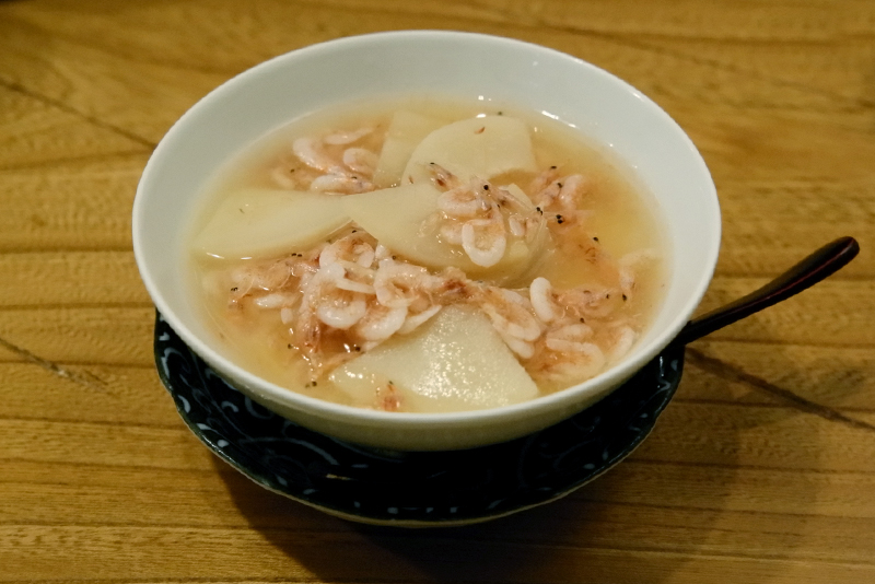 桜海老と筍の茶碗蒸し