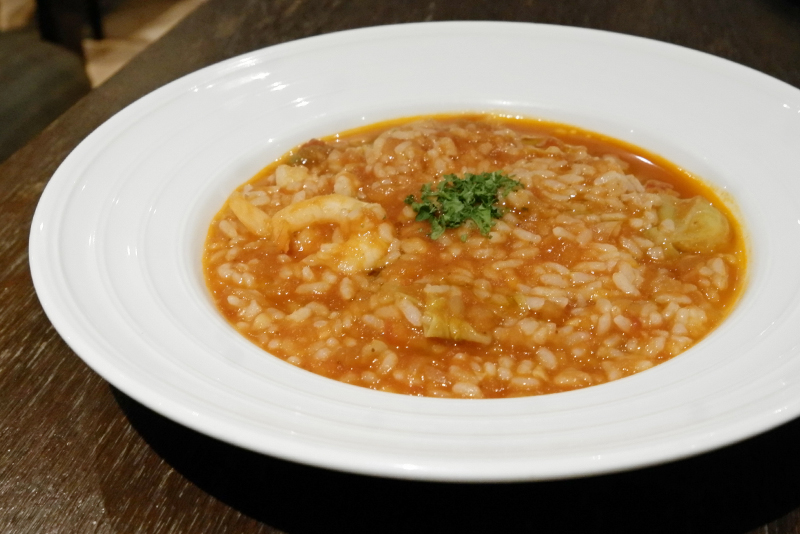 海老と季節野菜のリゾット