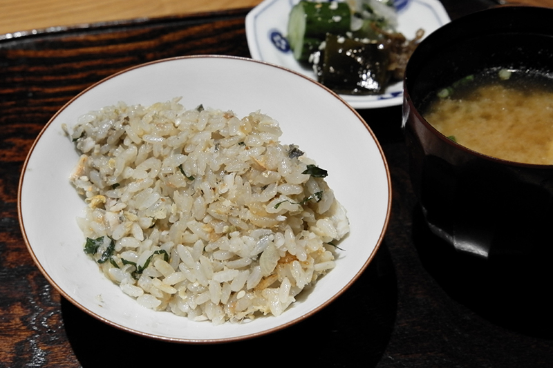 鮎と稚鮎の炊き込みご飯