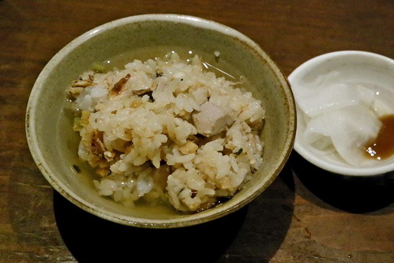 燻製魚ご飯、冷汁風