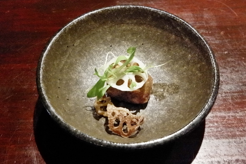 加賀蓮根の揚げニョッキ